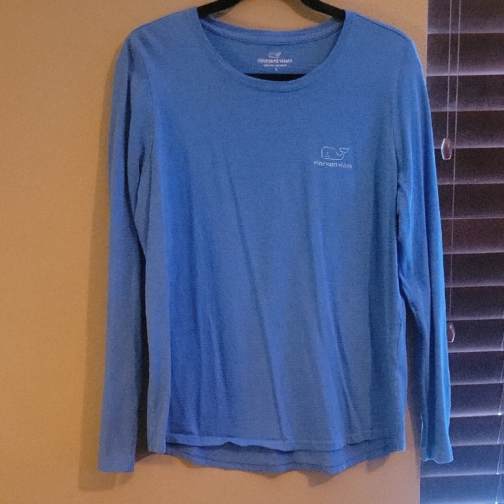 Vineyard Vines Classic Blue Long Sleeve Top